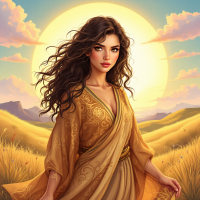 A confident woman stands in golden fields, radiating determination under a bright sun, embodying the spirit of resilience and accomplishment inspired by the quote about perseverance.