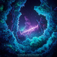 A vibrant cosmic scene depicts a jungle of stars, rich in color and depth, inspired by the quote: The stars are a jungle, Tyler. Fuller of life than we ever imagined.