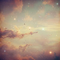A cosmic scene filled with colorful nebulae and stars, reflecting the passage of time and change in the universe, evoking the idea that everything, even the sky, ages.