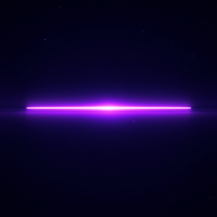 A dark, starry background features a glowing purple bar at the center, embodying the essence of the quote: In the beginning, there was nothing but the bar. And it was good.